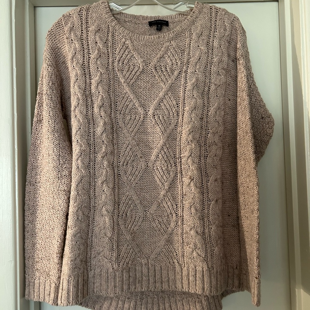 Cable Knit Beige Sweater